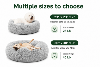 Calming Donut Cuddler Dog Bed